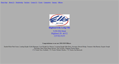 Desktop Screenshot of highlandelks981.com